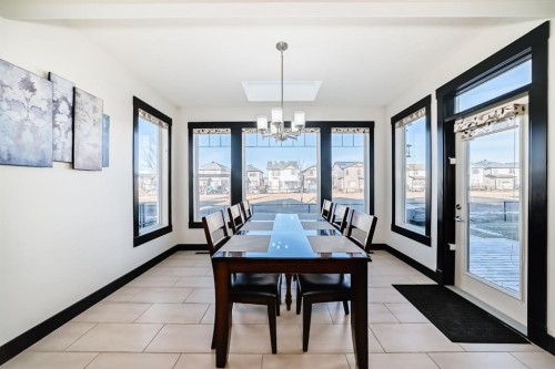16 Skyview Shores Gardens Ne, Calgary, AB - Indoor Photo Showing Dining Room