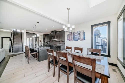 16 Skyview Shores Gardens Ne, Calgary, AB - Indoor Photo Showing Dining Room