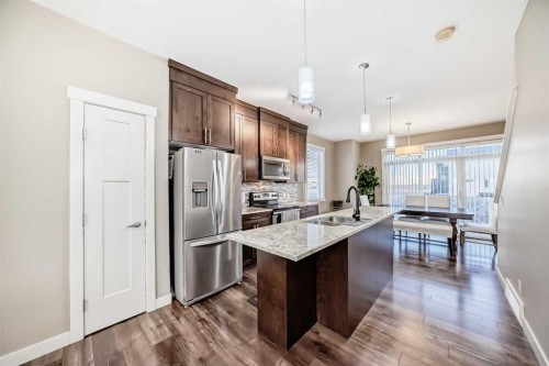 96 Skyview Ranch Avenue Ne, Calgary, AB - Indoor Photo Showing Kitchen With Stainless Steel Kitchen With Upgraded Kitchen