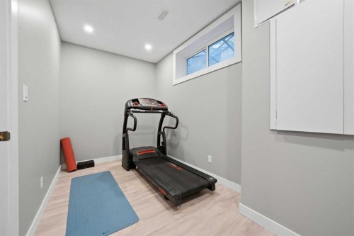 136 Wildrose Crescent, Strathmore, AB - Indoor Photo Showing Gym Room