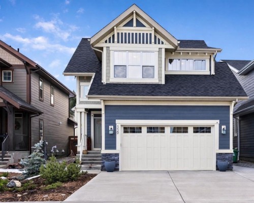 159 Riviera View, Cochrane, AB - Outdoor With Facade