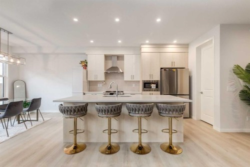 29 Marmot Passage Nw, Calgary, AB - Indoor Photo Showing Kitchen With Stainless Steel Kitchen With Upgraded Kitchen