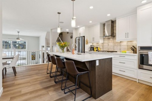 1348 Three Sisters Parkway, Canmore, AB - Indoor Photo Showing Kitchen With Upgraded Kitchen