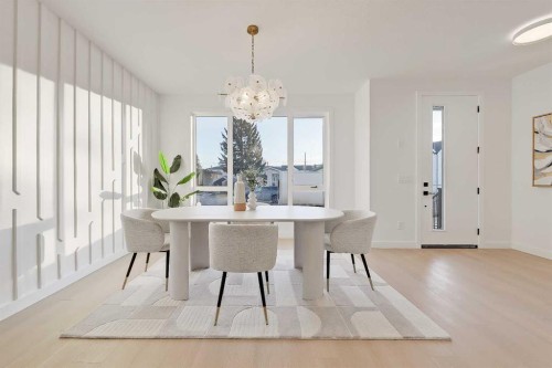 8136 47 Avenue Nw, Calgary, AB - Indoor Photo Showing Dining Room