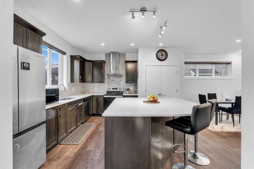 111 Cityside Road Ne, Calgary, AB - Indoor Photo Showing Kitchen With Upgraded Kitchen