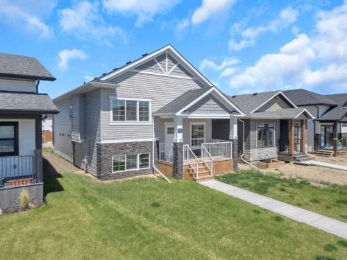 9 Ian Way, Sylvan Lake, AB - Outdoor With Deck Patio Veranda With Facade