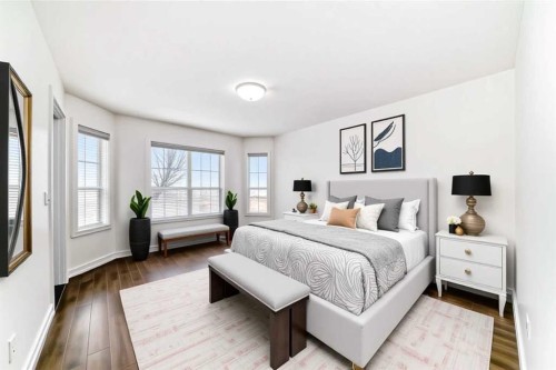 226 Saddlebrook Circle Ne, Calgary, AB - Indoor Photo Showing Bedroom