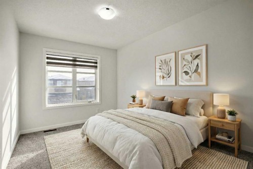 223 Savanna Way Ne, Calgary, AB - Indoor Photo Showing Bedroom