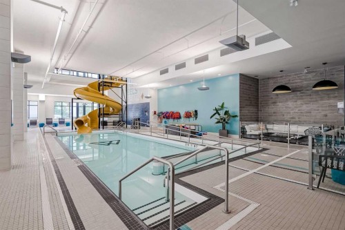 309-2231 Mahogany Boulevard Se, Calgary, AB - Indoor Photo Showing Other Room With In Ground Pool