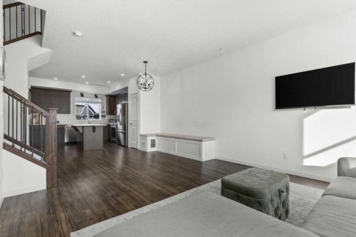 59 Wolf Hollow Way Se, Calgary, AB - Indoor Photo Showing Living Room