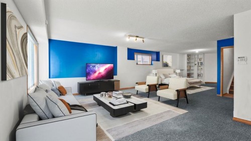 80 Arbour Grove Close Nw, Calgary, AB - Indoor Photo Showing Living Room