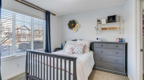 389 Cranberry Circle Se, Calgary, AB - Indoor Photo Showing Bedroom