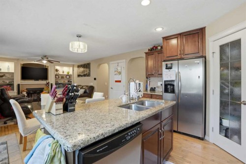 197 West Creek Boulevard, Chestermere, AB - Indoor Photo Showing Kitchen With Double Sink
