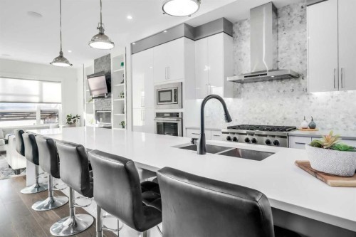 2415 25 Avenue Nw, Calgary, AB - Indoor Photo Showing Kitchen With Double Sink With Upgraded Kitchen
