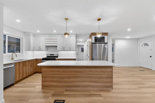 420 Pinegreen Close Ne, Calgary, AB - Indoor Photo Showing Kitchen With Upgraded Kitchen