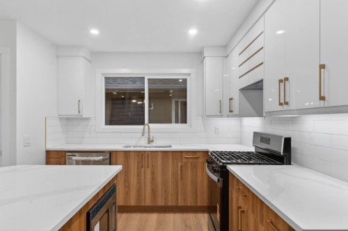 420 Pinegreen Close Ne, Calgary, AB - Indoor Photo Showing Kitchen With Upgraded Kitchen