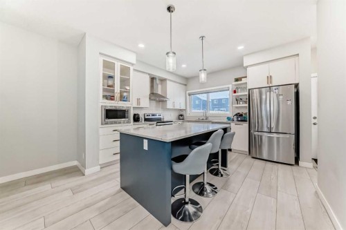 1859 Cornerstone Boulevard Ne, Calgary, AB - Indoor Photo Showing Kitchen With Upgraded Kitchen