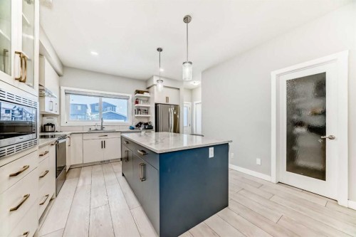 1859 Cornerstone Boulevard Ne, Calgary, AB - Indoor Photo Showing Kitchen With Upgraded Kitchen