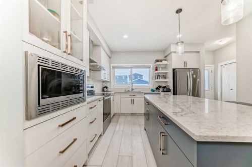 1859 Cornerstone Boulevard Ne, Calgary, AB - Indoor Photo Showing Kitchen With Upgraded Kitchen