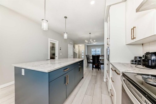 1859 Cornerstone Boulevard Ne, Calgary, AB - Indoor Photo Showing Kitchen With Upgraded Kitchen