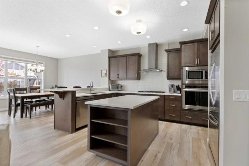 26 Marquis Heights Se, Calgary, AB - Indoor Photo Showing Kitchen With Stainless Steel Kitchen With Upgraded Kitchen