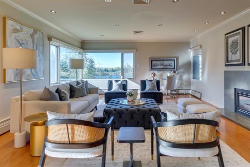 3N-222 Eagle Ridge Drive Sw, Calgary, AB - Indoor Photo Showing Living Room With Fireplace