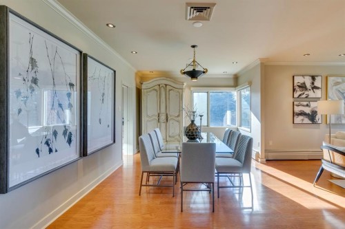 3N-222 Eagle Ridge Drive Sw, Calgary, AB - Indoor Photo Showing Dining Room