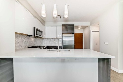 3210-95 Burma Star Road Sw, Calgary, AB - Indoor Photo Showing Kitchen With Double Sink With Upgraded Kitchen
