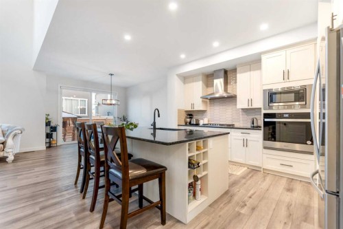 208 Dawson Circle, Chestermere, AB - Indoor Photo Showing Kitchen With Stainless Steel Kitchen With Upgraded Kitchen