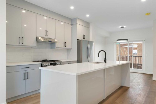 8808 48 Street Ne, Calgary, AB - Indoor Photo Showing Kitchen With Upgraded Kitchen