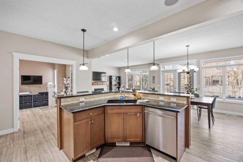 202 Royal Oak Heath Nw, Calgary, AB - Indoor Photo Showing Kitchen With Double Sink