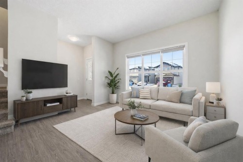 292 Cornerbrook Drive Ne, Calgary, AB - Indoor Photo Showing Living Room