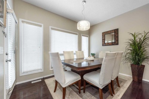 212 Silverado Range Heights Sw, Calgary, AB - Indoor Photo Showing Dining Room