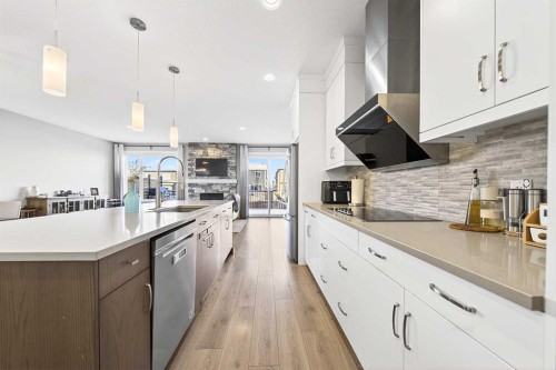 13 Cranbrook Close Se, Calgary, AB - Indoor Photo Showing Kitchen With Upgraded Kitchen