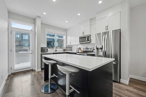 137 Sage Meadows Gardens Nw, Calgary, AB - Indoor Photo Showing Kitchen With Upgraded Kitchen