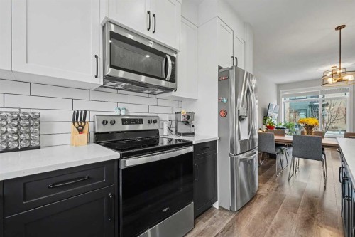137 Sage Meadows Gardens Nw, Calgary, AB - Indoor Photo Showing Kitchen With Upgraded Kitchen