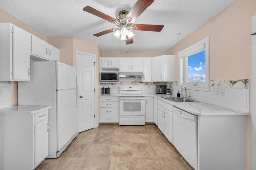 131 Coral Springs Circle Ne, Calgary, AB - Indoor Photo Showing Kitchen With Double Sink