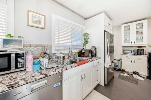 8222 Fairmount Drive Se, Calgary, AB - Indoor Photo Showing Kitchen With Double Sink