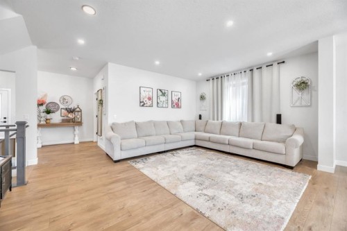 240 Creekstone Path Sw, Calgary, AB - Indoor Photo Showing Living Room