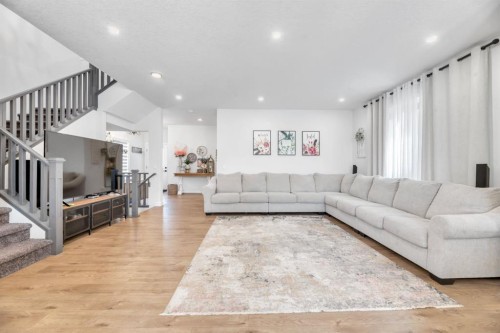 240 Creekstone Path Sw, Calgary, AB - Indoor Photo Showing Living Room