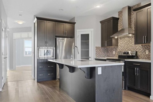36 Howse Drive Ne, Calgary, AB - Indoor Photo Showing Kitchen With Stainless Steel Kitchen With Upgraded Kitchen