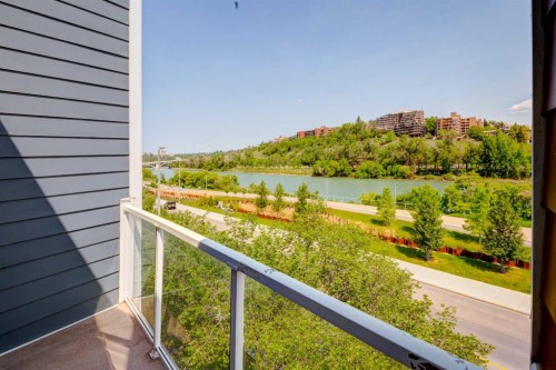 459-333 Riverfront Avenue Se, Calgary, AB - Outdoor With Balcony With View