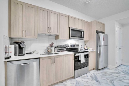 514 Wolf Willow Boulevard Se, Calgary, AB - Indoor Photo Showing Kitchen With Stainless Steel Kitchen