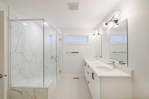 213 Alpine Rush View, Rural Rocky View County, AB - Indoor Photo Showing Bathroom