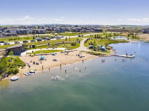 213 Alpine Rush View, Rural Rocky View County, AB - Outdoor With Body Of Water With View