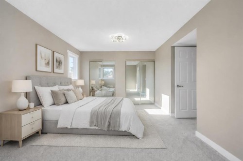 76 Glamis Gardens Sw, Calgary, AB - Indoor Photo Showing Bedroom