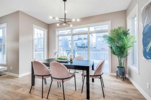 198 Panamount Villas Nw, Calgary, AB - Indoor Photo Showing Dining Room