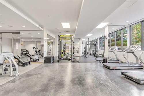 1418-222 Riverfront Avenue Sw, Calgary, AB - Indoor Photo Showing Gym Room