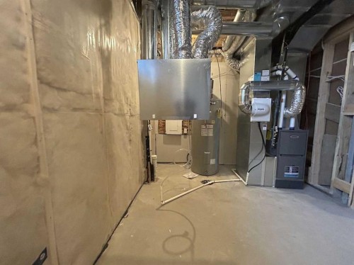 200 Belmont Way Sw, Calgary, AB - Indoor Photo Showing Basement