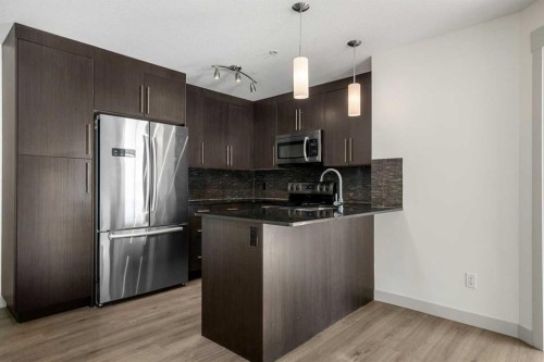 3103-155 Skyview Ranch Way Ne, Calgary, AB - Indoor Photo Showing Kitchen